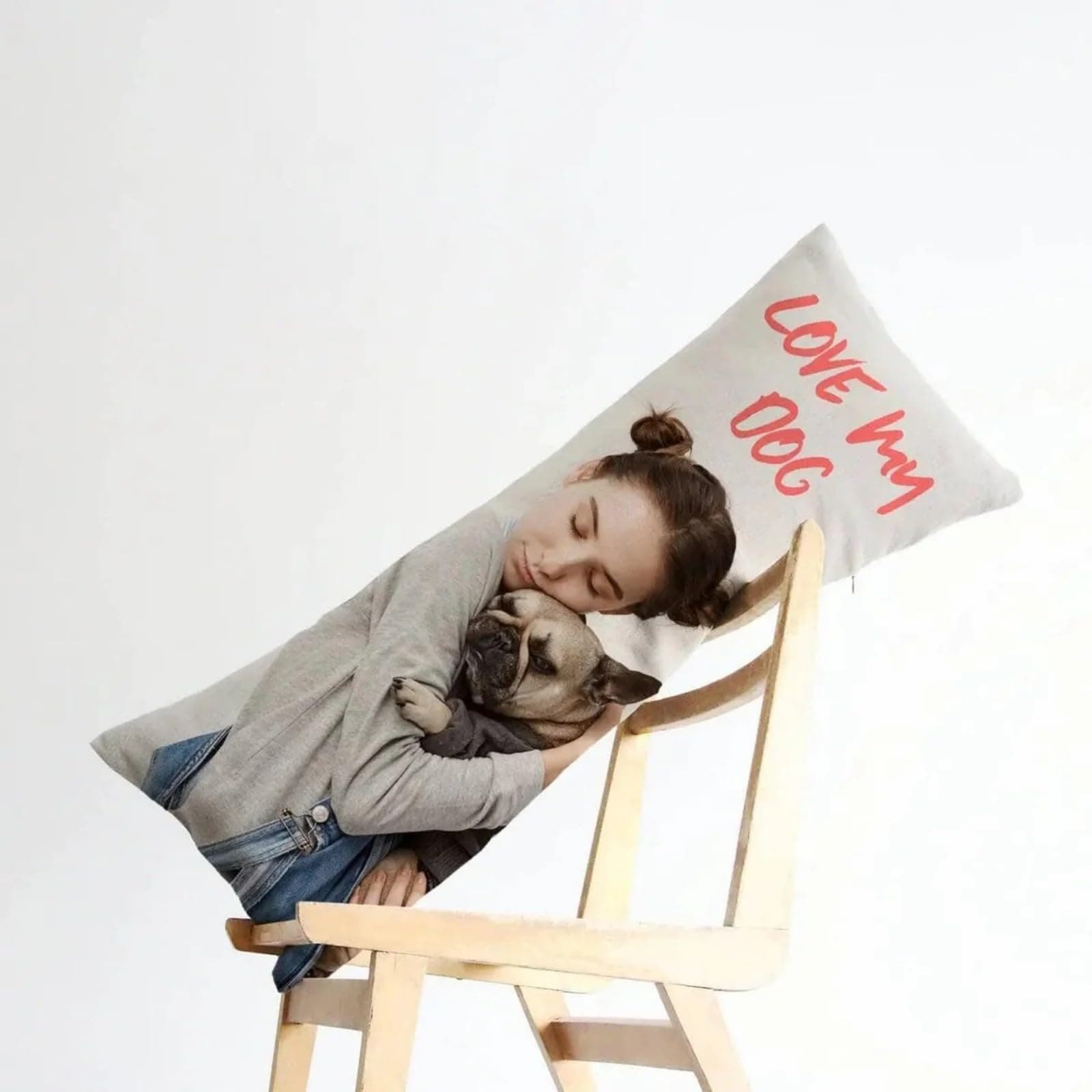 Custom Body Pillow Cover, Custom Photo Pillow Case, Personalized Throw Pillow Cover with Picture for Adults Christmas Keepsake thumbnail 7