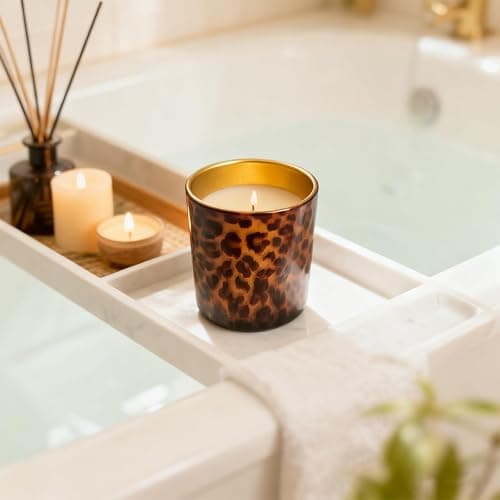 cachiv Votive Candle Holder Leopard Print Glass Tea Lights Candle Holder for Floating Candles Wedding Table Centerpiece Holiday Home Decor thumbnail 9