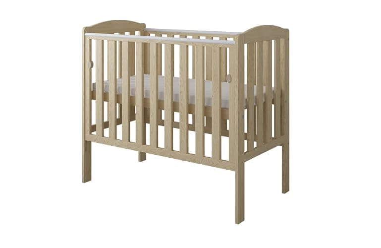 Viculii Waffi Baby Space Saver Baby Cot and Mattress 100x50x10cm | Compact Mini Natural Cot with Drop Side and Mattress thumbnail 3