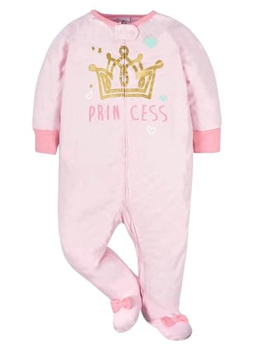 Gerber Baby Girls 4-Pack Sleep 'N Play Footie thumbnail 4