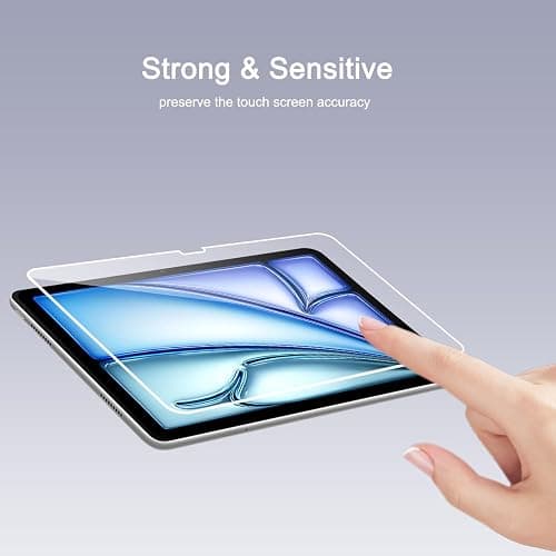 Ailun Screen Protector for iPad Pro 11 inch 2025/2024 [6/5th Generation M5/M4], iPad Air 11 Inch 2025/2024 [7/6th Generation M3/M2],Tempered Glass Face ID Apple Pencil Compatible Case Friendly 2 Pack thumbnail 4