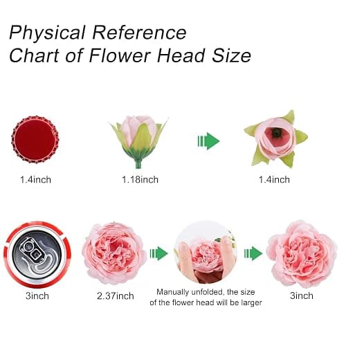 Artificial Peonies Silk Flowers, Pink Faux Peony Bouquet 2 Bundles Florals Arrangements for Farmhouse Home Boho Wedding Table Centerpiece, Fake Plastic Flower Bulk for Vase Decoration (Light Pink) thumbnail 8