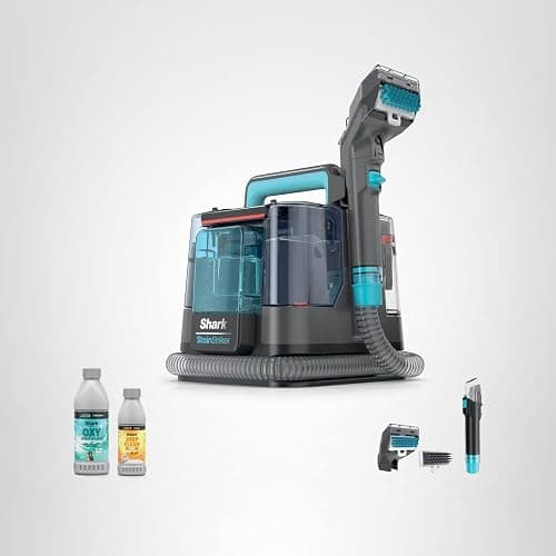 Shark StainStriker Portable Carpet & Upholstery Cleaner w/on board self cleaning - Spot, Stain, & Odor Eliminator, Includes 2 Cleaning Tools & 2 Cleaning Solutions, Charcoal, PX221BRN thumbnail 11