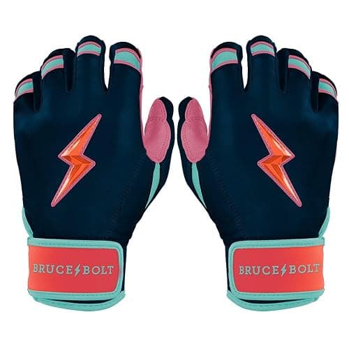 BRUCE BOLT Bear Series Short Cuff Batting Gloves - Bear Mayer Collection - Adult & Youth Sizes - Image 1