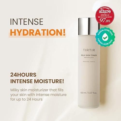 TIRTIR Milk Skin Rice Toner - Deep Moisturizing, Hydrating and Refreshing for face, Niacinamide, Ceramide, Rice Bran Extract, Nature-Oriented Ingredients, Korean Skin Care, Vegan (150ml, Original) - Original - 150 ml (Pack of 1) thumbnail 2
