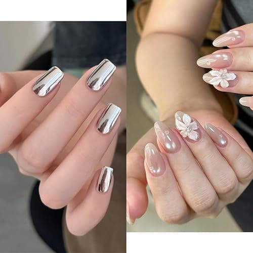 FSpronail 4 Pcs Nail Art Sculpture Pen,Dual Tipped Silicone Nail Tool Resin Nail Art Brushes for 3D Gel Carving Drawing Effect Shaping Apply Chrome Tool for Women Manicure Design at Home Salon DIY Kit thumbnail 7