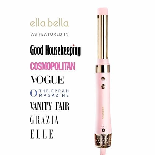 ELLA BELLA® 6 in 1 Professional Hot Air Styler • Powerful Hair Dryer & Straightener Set • Styling Without Heat Damage • Fast Drying Curling Volumizing Straightening • Includes Protective Travel Case thumbnail 3