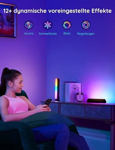 Govee LED Lightbar, RGBICWW TV Hintergrundbeleuchtung Funktioniert mit Alexa und Google Assistant, App Steuerung dimmbar 16 Millionen Farben für TV, Monitor, PC, Zimmer, Gaming Deko thumbnail 6