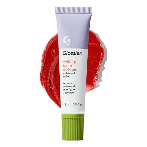 Glossier Balm Dotcom Hydrating Tinted Lip Balm - Universal Salve, Up to 12Hr Moisture for Dry Lips, Cuticles & Skin - Lanolin, Beeswax & Castor Oil - Wild Fig, Honeyed Scent Coral Tint, 15ml - Image 1