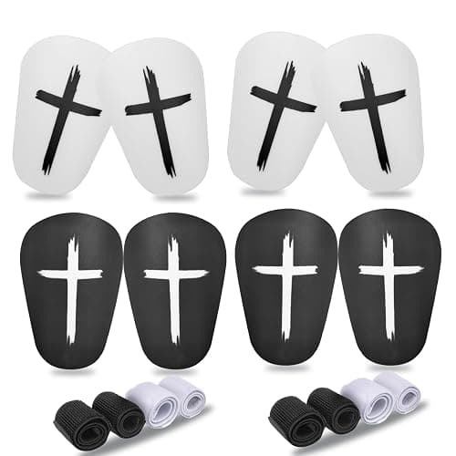 Mini Soccer Shin Guards, 2 Pairs - Extra Small, Fixed Straps, Calf Protection - Image 1