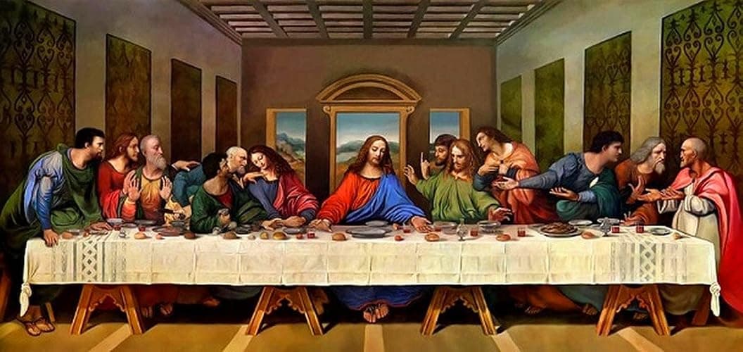 Diamond Painting by Number Kit, The Last Supper Large Size 5D Diamond Painting Picture Gem Art Craft Kit Full Drill Embroidery Painting for Home Wall Decor DIY Christmas Gift (59 x 26in) - Image 1