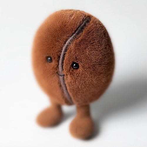 Jellycat Amuseables Coffee Bean Stuffed Toy, 5 inches - Food Plush - Fun Gift Idea thumbnail 7