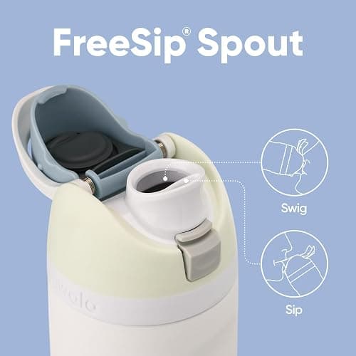 Owala FreeSip Insulated Stainless Steel Water Bottle with Straw for Sports and Travel, Leak Proof, BPA-Free, 710ml, Iced Breeze thumbnail 3