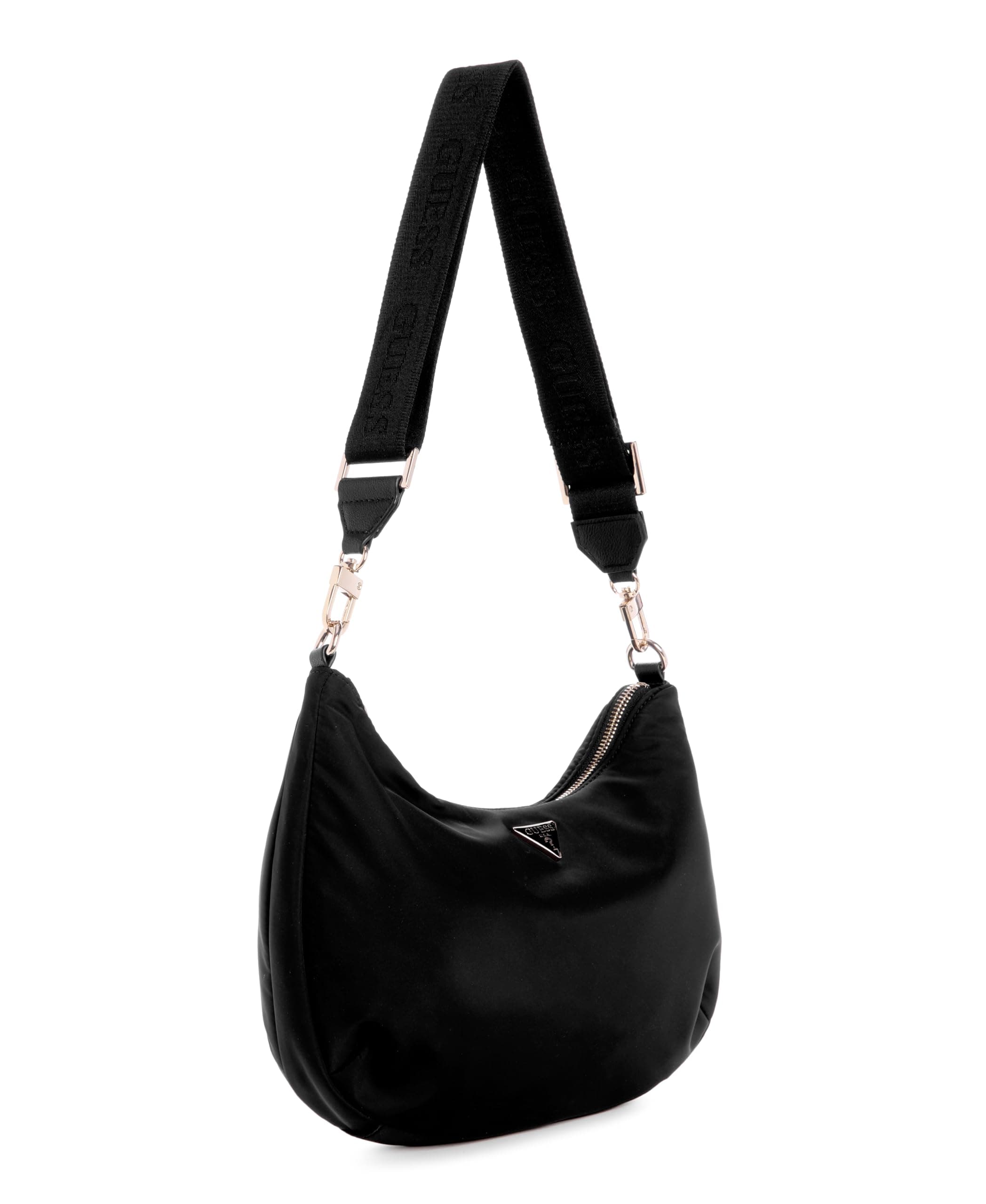 GUESS Gemma Hobo Bolso de hombro, Negro thumbnail 4