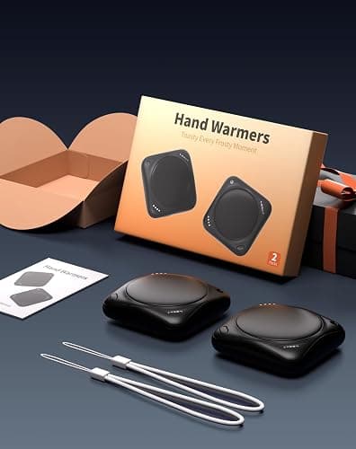 Lerat Hand Warmers Rechargeable, 2 Pack Electric Hand Warmers, Reusable Portable Pocket Heater thumbnail 6