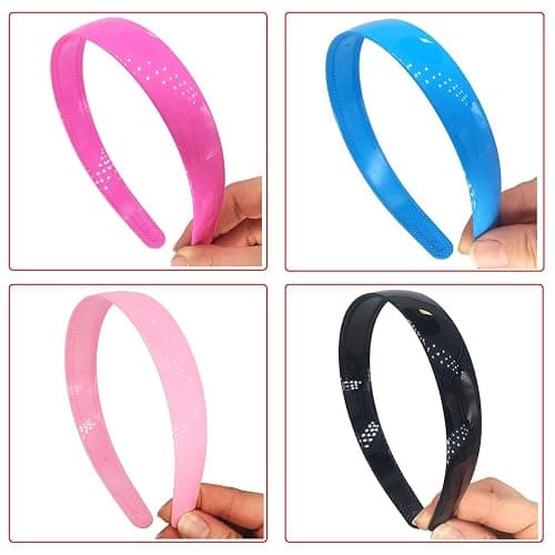 12pcs Women Plastic Headbands 25mm Wide Headband with Teeth for Girls Kids Teens Women by Yazon … thumbnail 6