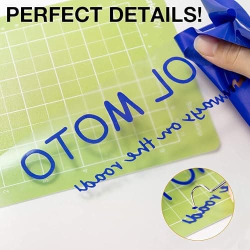 HTVRONT HTV Vinyl Rolls Blue Heat Transfer Vinyl - 12" x 20ft Blue HTV Vinyl for Shirts, Iron on for All Cutting Machines - Easy to Cut & Weed for Heat Transfer Design thumbnail 4