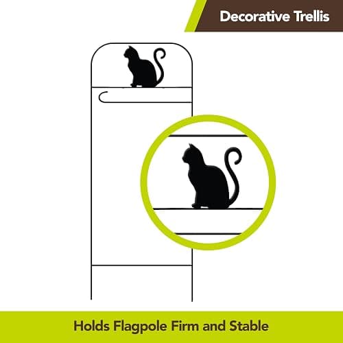 Briarwood Lane Wrought Iron Cat Garden Flag Arbor thumbnail 3