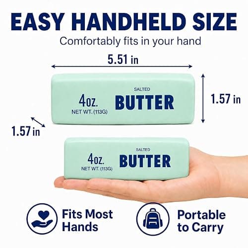 Crunchy Butter Squishy with Textured ASMR Filling for Adults (Mint Green) | Soft Squeezable Stress Relief Desk Accessory for Office, Home and Daily Relaxation thumbnail 2