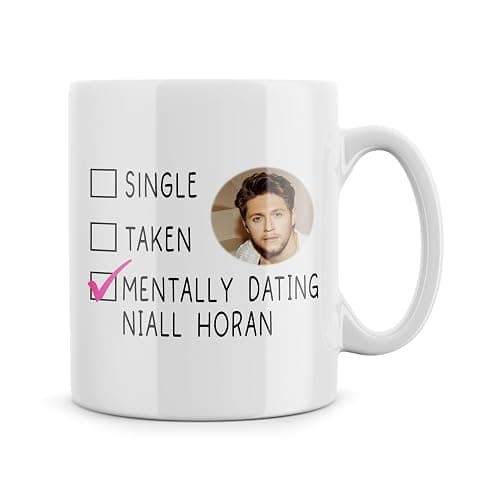 Rib ticklerz - Funny Mugs Single Taken Mentally Dating Niall Horan Mug Daughter Best Friend Bestie Joke Gifts Birthday Christmas Colleague Humour Banter - MG640 - Image 1