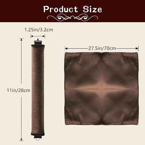 HAIOLORPRO Heatless Hair Curler Velvet, Heatless Curls Overnight Hair Curlers to Sleep in, Overnight Rods Heatless Curls for Short Long Hair All Hair Types Styling Tools-5PCS Brown thumbnail 2