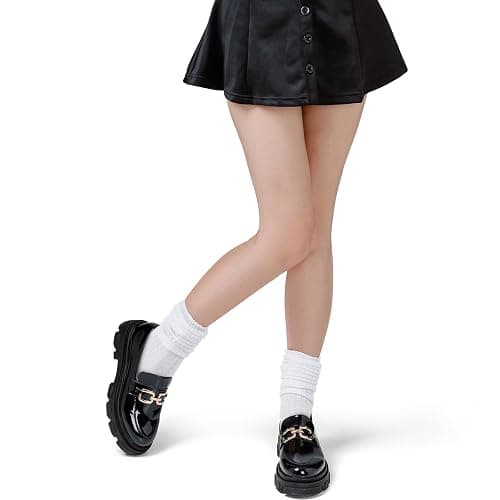 Bencailor 6 Pairs Women Slouch Socks Thigh High Boot Cotton Scrunch Stacked Socks Long Striped Winter Stockings for Woman thumbnail 2