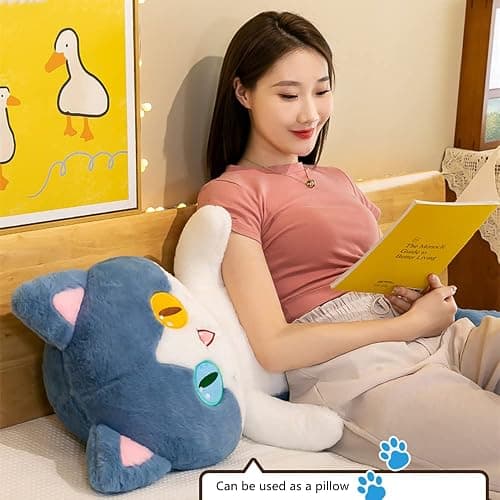 FANGYU Cute Plush Shark cat Toy, Cartoon Soft Stuffed Shark cat Pillow Long Throw Sleeping Pillow, Gifts for Kids (50cm/19.6in) thumbnail 8