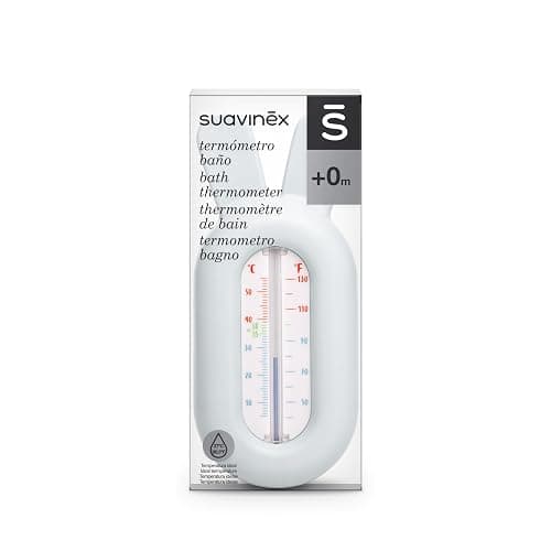 Suavinex, Termómetro de Bañera para Bebé, Termómetro de Baño Sin Mercurio, Preciso y con Escala de Color, Seguro, Resistente y Fácil de Usar. Diseño Dreams, Azul thumbnail 4