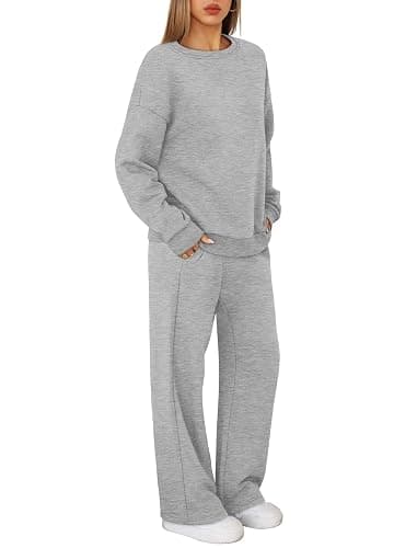 XIEERDUO Sweatsuits Women 2 Piece Outfit Matching Lounge Sets Fall Outfits 2025 Fashion Clothing Crewneck Track Suits thumbnail 4