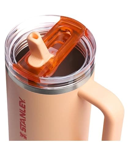 STANLEY Quencher ProTour Flip Straw Tumbler with Leakproof Lid 40 oz | Built-In Straw & Handle | Cupholder Compatible for Travel | Insulated Stainless Steel Cup | BPA-Free | Orange Sherbet thumbnail 3