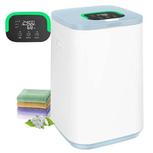 EYDMTE Towel Warmer for Bathroom, 23L Large Towel Warmers, Heated Towel Warmer Bucket with LED Display, 3 Heating Modes, 20/40/60 Min, Auto Shut Off, Child Lock, Blue - Image 1