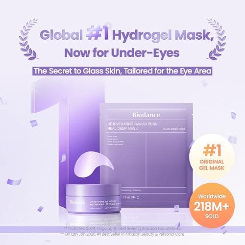 BIODANCE Caviar PDRN Eye Patches, Nourishing Under Eye Patches for Dark Circles, Depuffing Eye Mask for Puffy & Tired Eyes, Travel Essentials & Self Care Gifts for Women, Korean Skin Care (60 Count) thumbnail 2