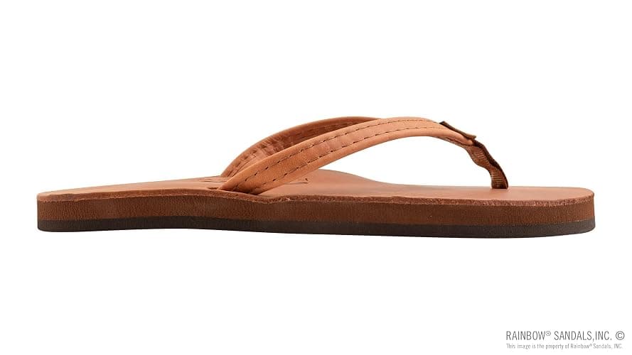 Rainbow Sandals Ladies Luxury Leather - Single Layer Arch Support With 1/2" Narrow Strap thumbnail 4