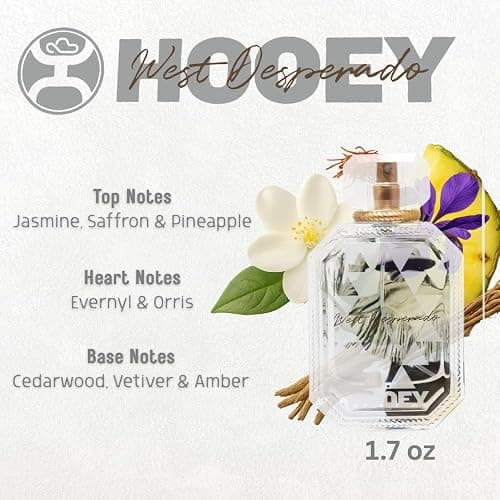 HOOEY West Desperado Women's Perfume - Long-Lasting Citrus Perfume for Women with Notes of Jasmine, Saffron, Cedarwood, Amber & More - Fresh Designer Fragrance, Eau de Parfum Feminine Spray (50 ml) thumbnail 5