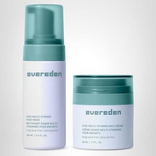 Evereden Fragrance-Free Kids Happy Face Duo - Unscented Multi-Vitamin Face Wash & Face Cream Set - Clean & Vegan Skin Care for Kids 3+ - Moisturizing, Nourishing, & Protective Skin Care Set thumbnail 6