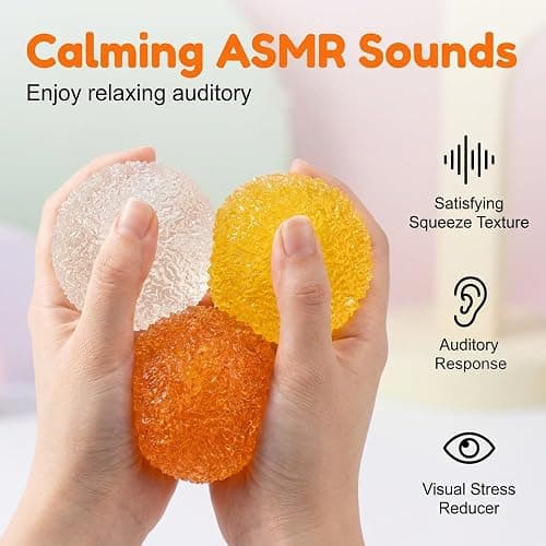 Crunchy Squishy Stress Ball,2026 New Squeeze Stress Slushie Squishy, Ice Skin Fidget Sensory Toys for Relaxing (Green) thumbnail 6