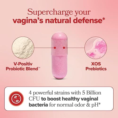 O Positiv URO Vaginal Probiotics for Women pH Balance with Prebiotics & Lactobacillus – Vaginal Health Supplement – Promote Healthy Vaginal Odor & Flora, 60 Count (Pack of 1), 1 Month Supply thumbnail 4