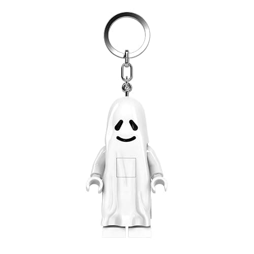 LEGO Minifigures Keychain Light - Ghost (KE48H), Extra-Large 3 Inch Tall Figure, Keyring & Backpack Charm – Posable Accessory with Lights – Batteries Included - Image 1