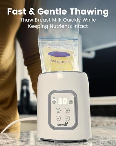 Bottle Warmer, GROWNSY 8-in-1 Fast Baby bottle Warmer with Timer LCD Display Accurate Temperature Control for Breastmilk or Formula thumbnail 4