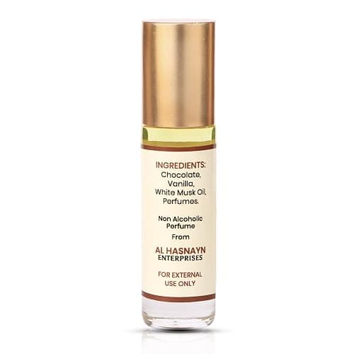 AL-HASNAYN Chocolate Musk Fragrance Oil Roll-On Perfume 0.20 fl oz(6ml) |Rollerball Perfume |Alcohol Free| Long Lasting | Gifts for Men Women| thumbnail 8
