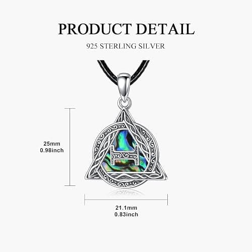 HUKKUN Therian Necklace Sterling Silver Therian Collar Celtic Therian Symbol Necklace Therian Jewellery for Men thumbnail 3