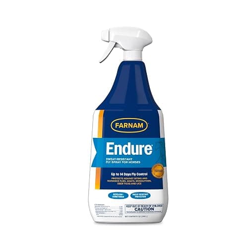 Farnam Endure Sweat-Resistant Fly Spray for Horses, Lasts Up to 14 Days, Protects Against Flies, Gnats, Mosquitoes, Ticks & Lice, 32 oz. thumbnail 14