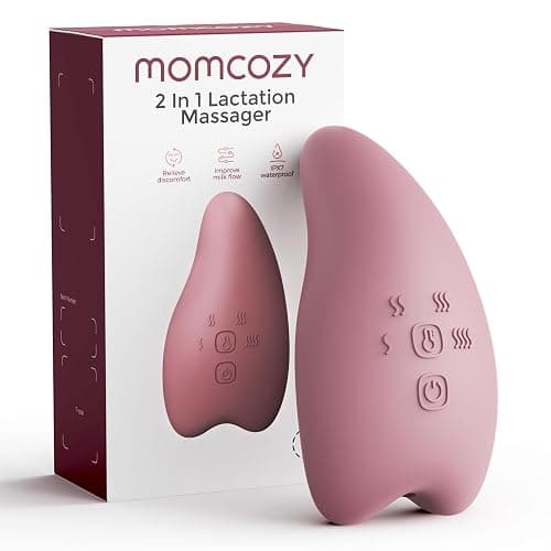 Momcozy Warming Lactation Massager Pro, 8 Vibration Modes & 4 Heating Levels, Longer-Lasting & 100s Rapid Warming Breast Massager, Quick Charging, Improves Milk Flow & Relieves Breast Engorgement - Image 1