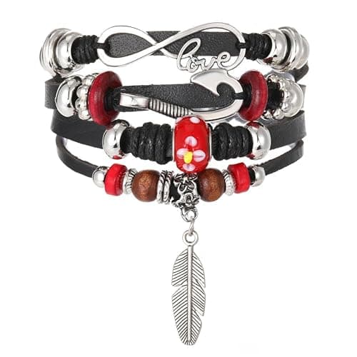Btohrt Fairy Grunge Bracelet Leather Aesthetic Bracelets Boho Fairycore Aesthetic Accessories Jewelry thumbnail 5