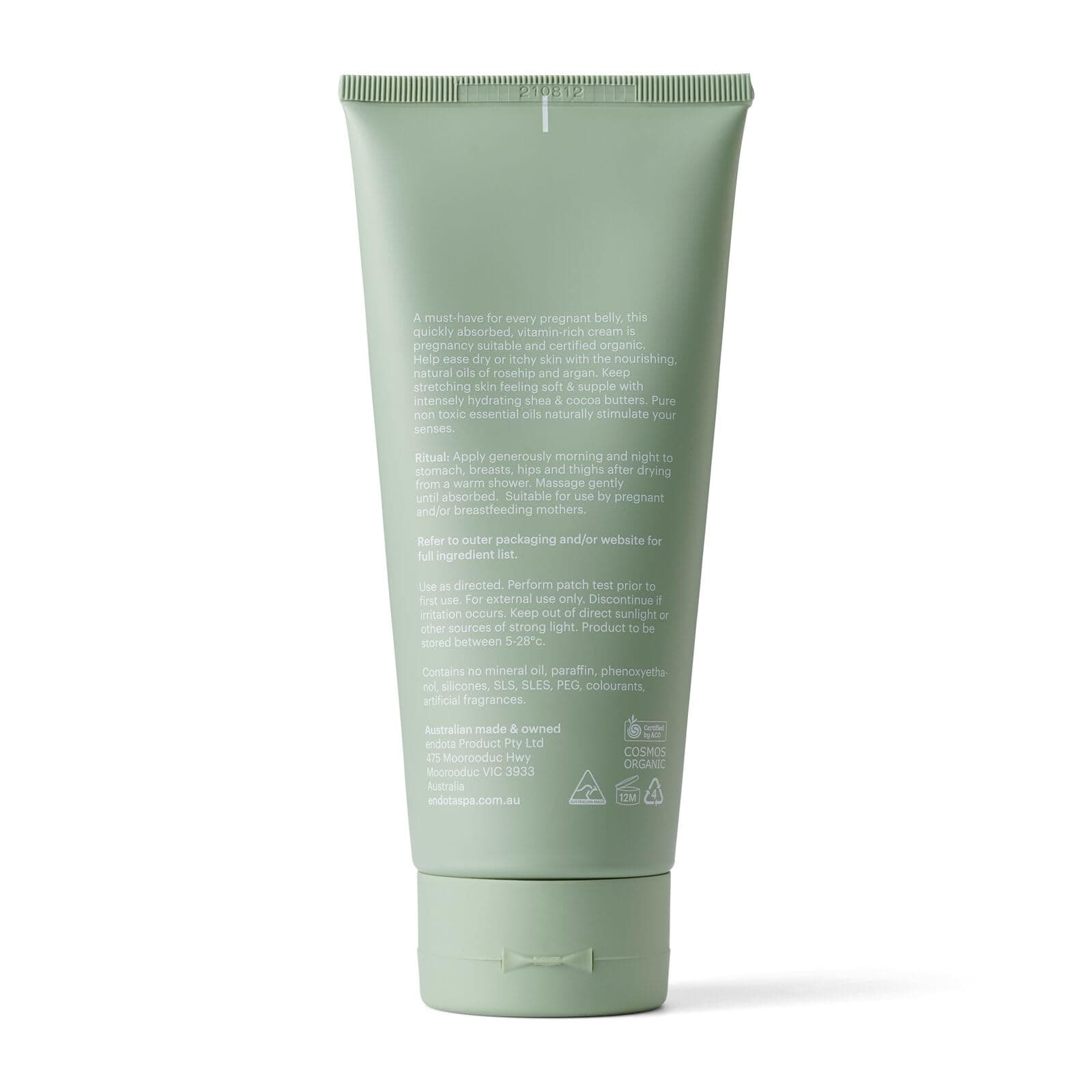 endota Organics Nurture Moisture Rich Belly Butter 170 ml, a beautifully nourishing, natural belly butter to protect your skin during pregnancy. thumbnail 3