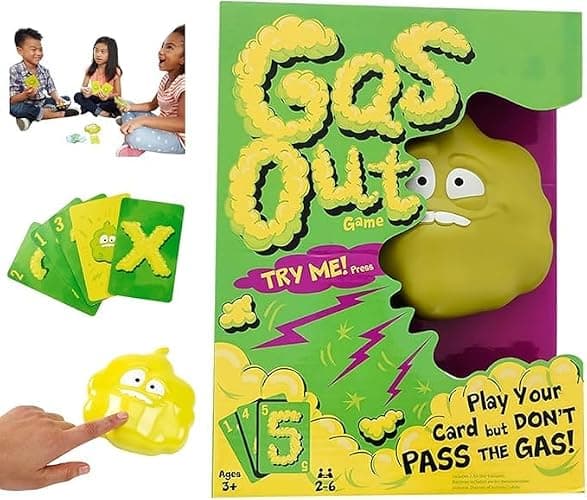 KImioLIss Gas Out, Gas Out Game for Kids, Gas Out for Kids, Family & Game Night, Hilarious Electronic Fart Sounds from a Plastic Gas Cloud thumbnail 3