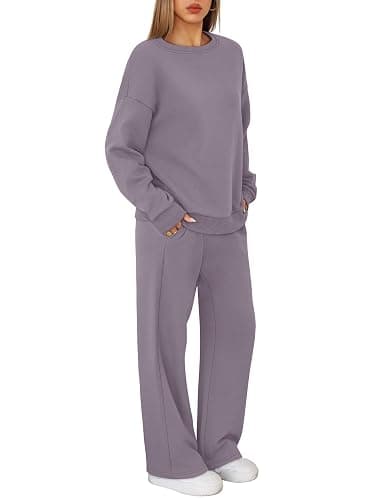 XIEERDUO Sweatsuits Women 2 Piece Outfit Matching Lounge Sets Fall Outfits 2025 Fashion Clothing Crewneck Track Suits thumbnail 4
