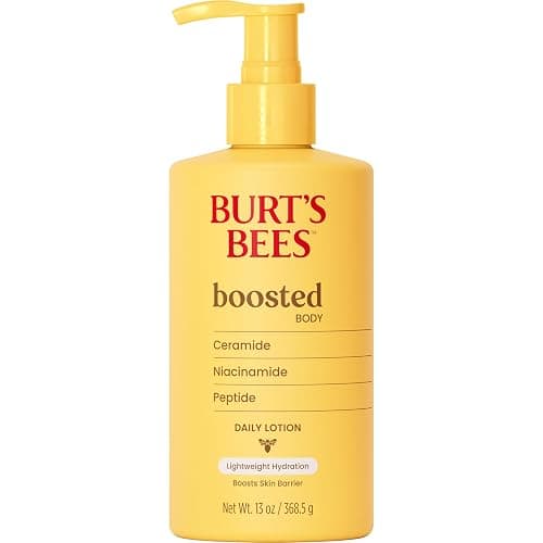Burt's Bees Christmas Gifts, Boosted Body Lotion, With a Ceramide, Niacinamide and Peptide Complex, Lightweight Daily Lotion, Tropical Scented, 13 oz. Bottle thumbnail 12