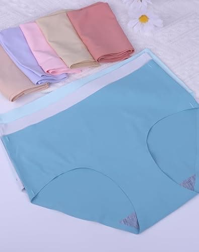 Finihen Teen Girls Underwear Seamless Big Girls Panties No Show Multipack. thumbnail 2