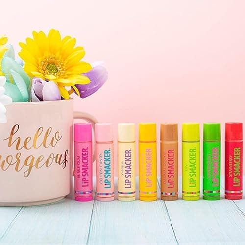 Lip Smacker Original & Best Holiday Flavored Lip Balm Party Pack, Oatmeal Cookie, Vanilla, Mango, Watermelon, Tropical Punch, Cotton Candy, Kiwi, Strawberry, Clear thumbnail 11